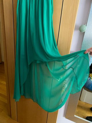 Vestido verde fiesta y eventos
