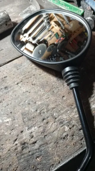 Espejo Scooter Negro Nuevo Taller