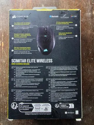 Ratón Gaming Corsair Scimitar Elite Wireless Negro