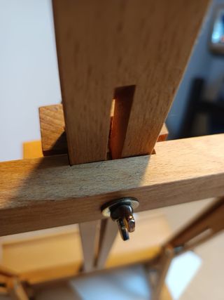 Caballete de madera para pintar