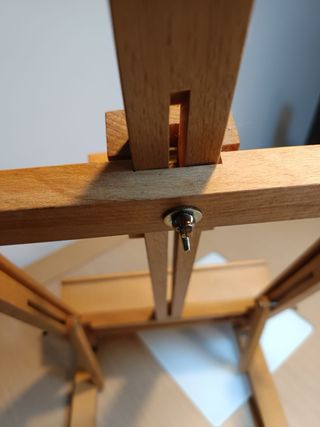 Caballete de madera para pintar