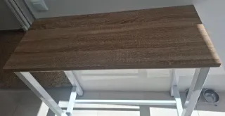 Mesa alta madera y metal