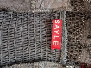 Vestido negro fiesta volantes