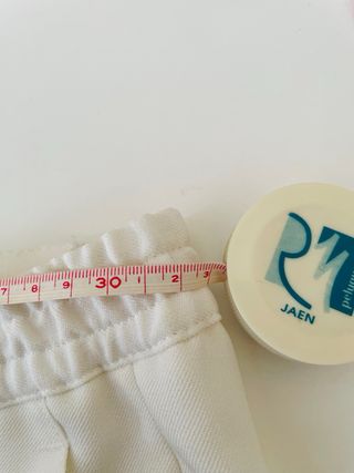 Pantalón de vestir blanco roto hecho en España