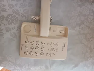 Teléfono fijo mesa beige Telefónica
