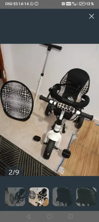 Triciclo que se puede empujar y conducir