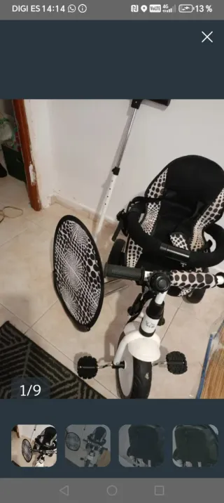 Triciclo que se puede empujar y conducir