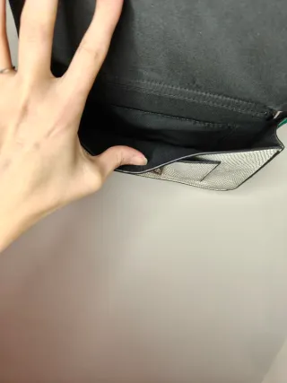 Bolso parfois pequeño azul y blanco