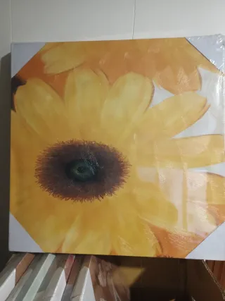 Quadro decorativo girasole per soggiorno/camera da letto