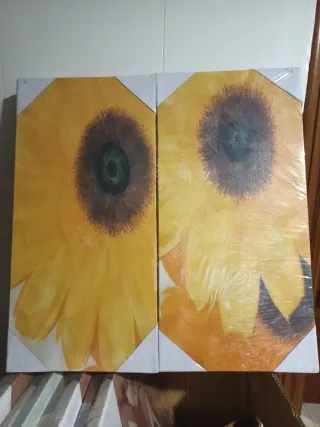 Quadro decorativo girasole per soggiorno/camera da letto