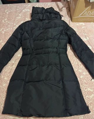 Chaqueta larga Zara negra