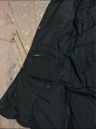 Chaqueta larga Zara negra