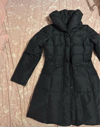 Chaqueta larga Zara negra