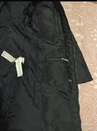 Chaqueta larga Zara negra