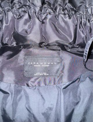 Chaqueta larga Zara negra