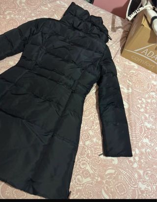 Chaqueta larga Zara negra