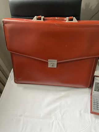 Valigetta in similpelle marrone