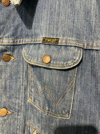 Cazadora vaquera Wrangler azul desgastado