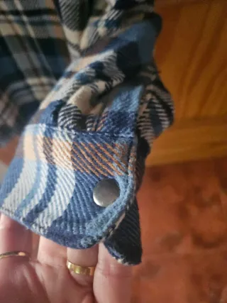 Camisa franela de cuadros niño T.10/11 años