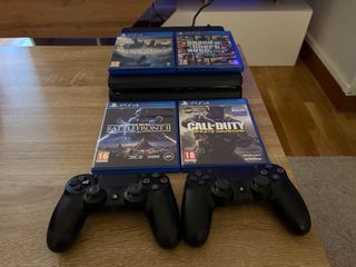 Consola PS4 Slim 1TB + 2 Mandos