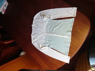 Chaqueta punto azul y blanca T M