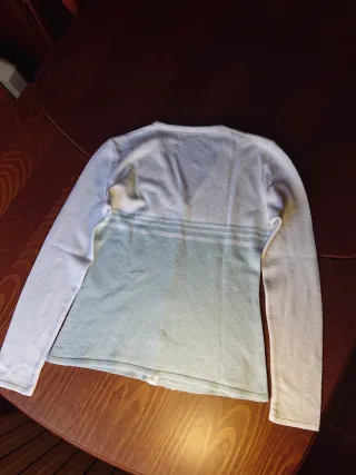 Chaqueta punto azul y blanca T M