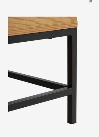 Mesa centro elevable madera y metal