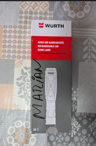 Linterna LED Wurth Akku Recargable