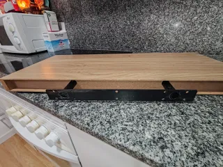 Estantería de madera color beige/marrón 60x25x4