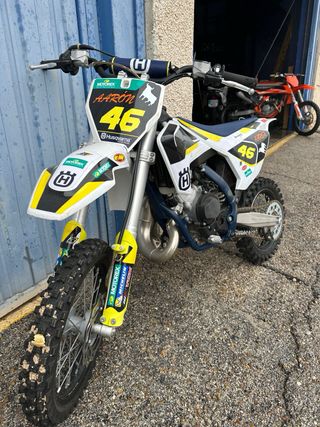 Husqvarna 65cc 2022 Motocross Blanca y Amarilla
