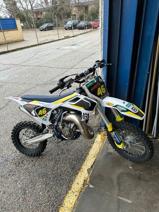 Husqvarna 65cc 2022 Motocross Blanca y Amarilla