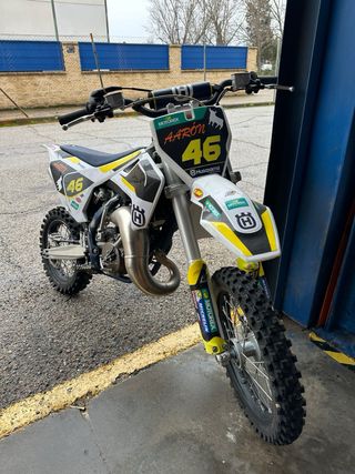 Husqvarna 65cc 2022 Motocross Blanca y Amarilla