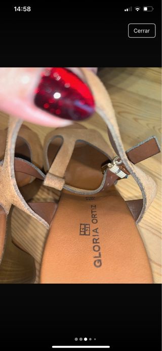 Sandalias Gloria Ortiz tacón plataforma madera