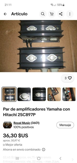 Amplificador Yamaha CA-600 Plata