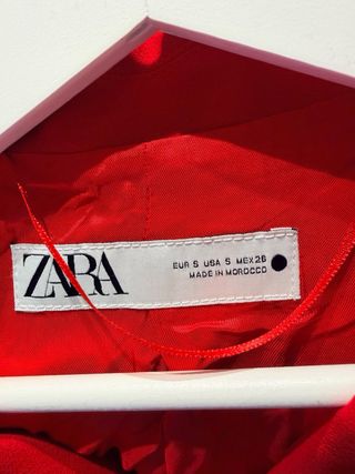 Giacca sartoriale ZARA rossa