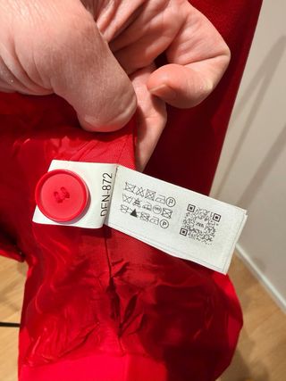 Giacca sartoriale ZARA rossa