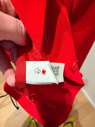 Giacca sartoriale ZARA rossa