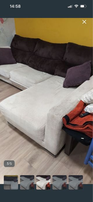 Sofá modular 4 plazas tela