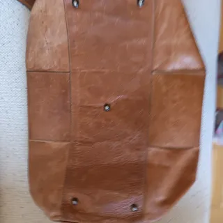 Bolso de viaje cuero vintage auténtico