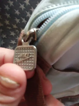 Bandolera Nike Beige y Azul