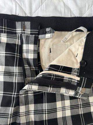 Pantalón cuadros hombre Zara talla 42