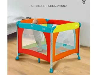 Parque Infantil ALUMINIUM 96x96 cm - Plegable.