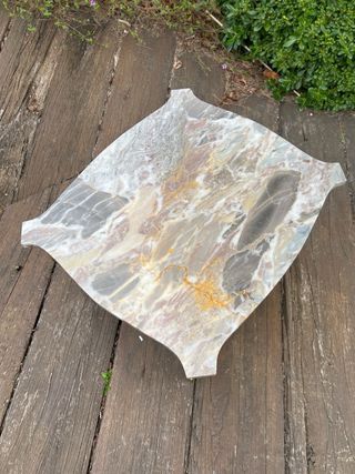 Mesa de centro mármol y madera