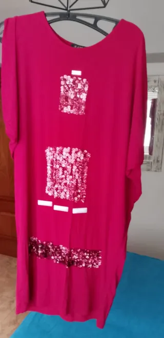 Camisola mujer rosa lentejuelas
