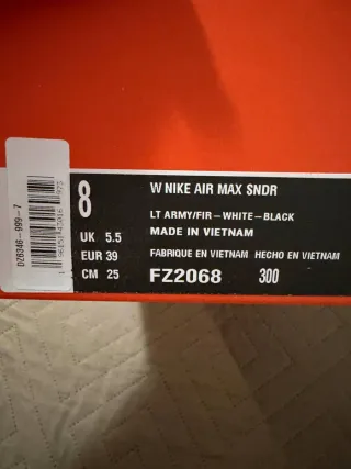 Nike Air Max SNDR Verde/Bianco