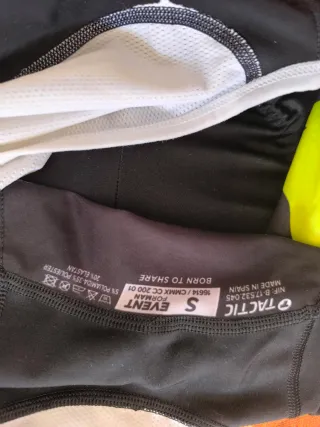 Culotte Ciclismo Tactic Tuffman Negro Amarillo S