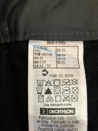 Pantalón de esquí negro XS