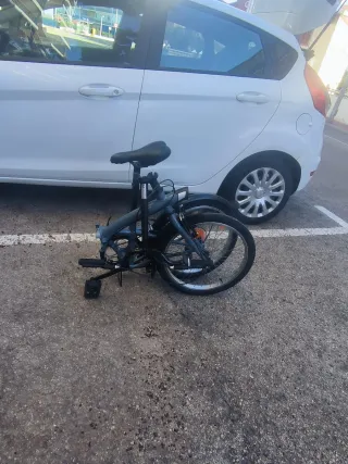 Bicicleta Plegable oxylane Gris