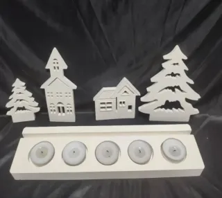 Portavelas Navideño