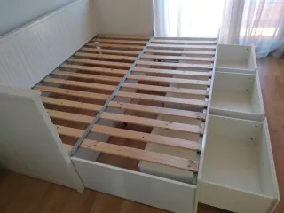 Diván Blanco Ikea con Cajones